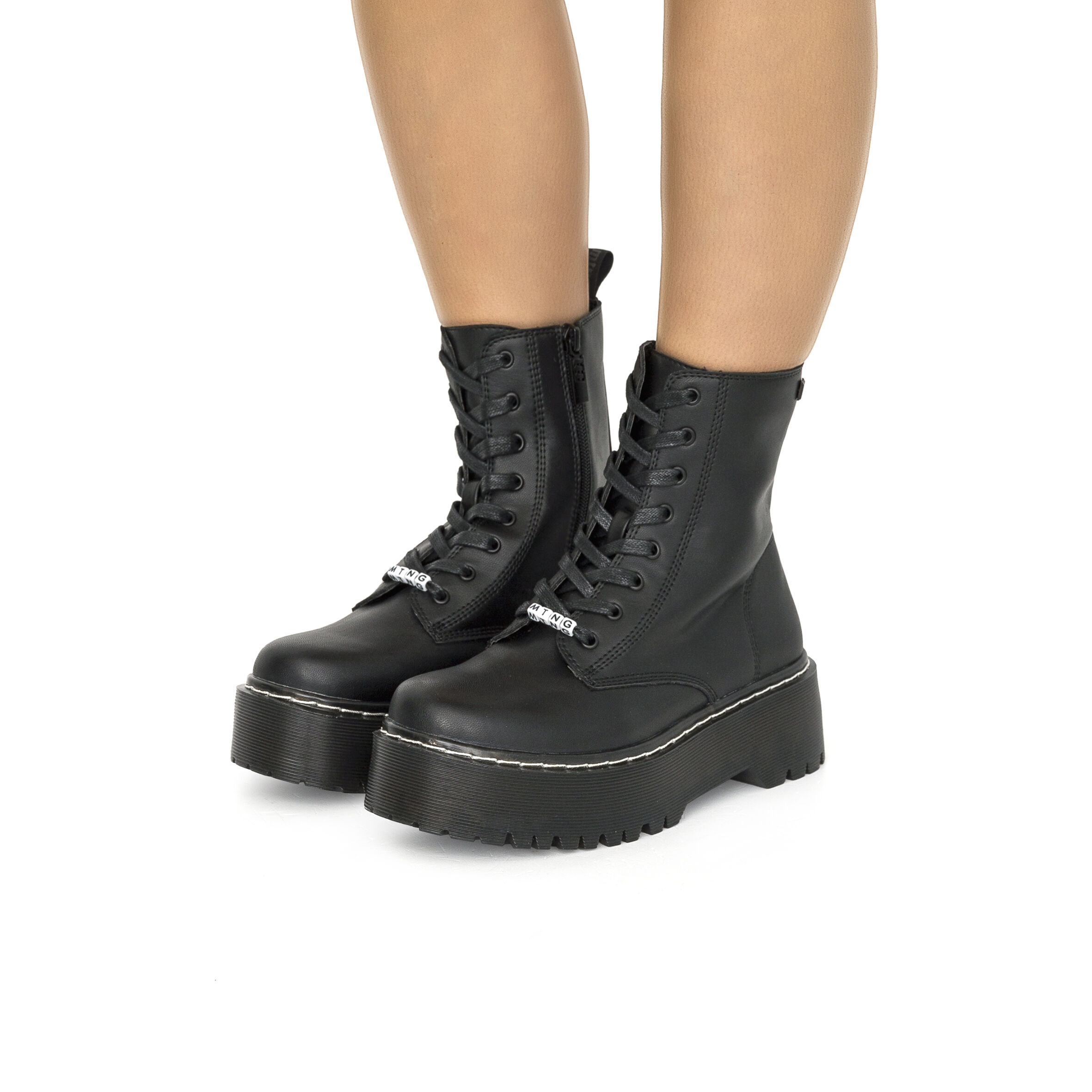 Botin mustang negro store mujer